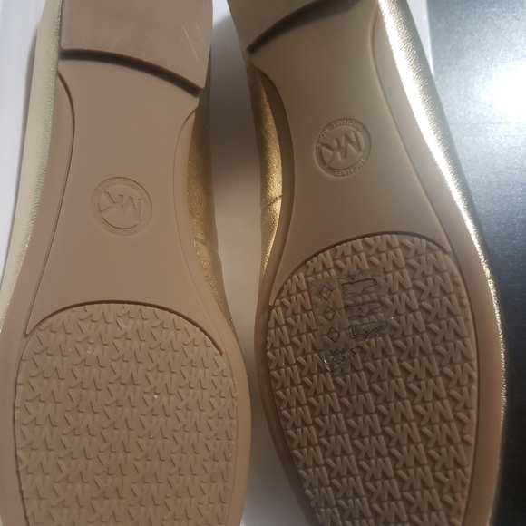 Michael Michael Kors Ballet Flat Womens Size 8 Nori Pale Gold Leather Slip On - Picture 6 of 6